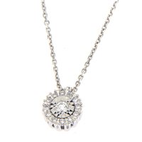 Collana Gazzola Gioielli Donna ClassicoFanuk50/50ContornoDia in Oro bianco Diamante 0.06 Ct PEOX0450C-NG - PEOX0450C-NG